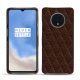 Funda de piel OnePlus 7T - Châtaigne - Couture ( Pantone 476C ) 