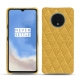 Capa em pele OnePlus 7T - Mimosa - Couture ( Pantone 141C ) 