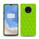 OnePlus 7T leather cover - Vert fluo - Couture