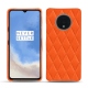 Funda de piel OnePlus 7T - Orange fluo - Couture