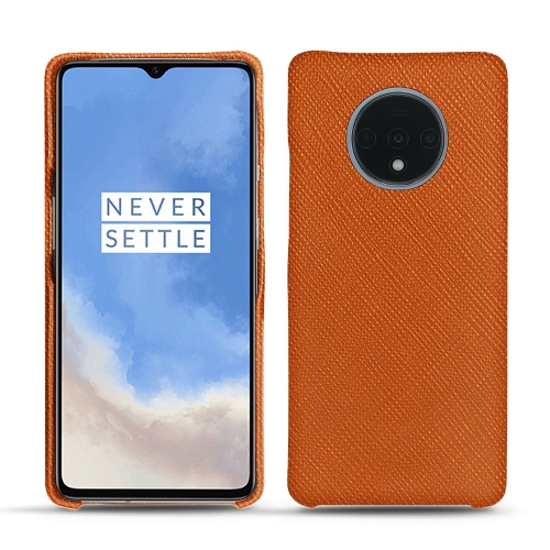 Capa em pele OnePlus 7TOrange vibrant ( Pantone #e36b39 ) 
