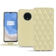Capa em pele OnePlus 7T - Beige - Couture ( Nappa - Pantone 7502C ) 