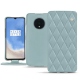 Lederschutzhülle OnePlus 7T - Bleu ciel - Couture ( Nappa - Pantone 277C ) 