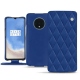 Funda de piel OnePlus 7T - Bleu océan - Couture ( Nappa - Pantone 293C ) 