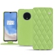 Capa em pele OnePlus 7T - Vert olive - Couture ( Nappa - Pantone 578U ) 