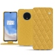 Lederschutzhülle OnePlus 7T - Mimosa - Couture ( Pantone 141C ) 