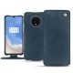 Lederschutzhülle OnePlus 7T - Jean vintage ( Roughtcut - Pantone 285U  ) 