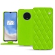 Housse cuir OnePlus 7T - Vert fluo - Couture