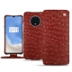 Capa em pele OnePlus 7T - Autruche ciliegia