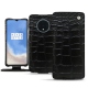 Lederschutzhülle OnePlus 7T - Crocodile nero