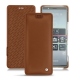 Custodia in pelle Sony Xperia 5 - Marron ( Nappa - Pantone 1615C ) 