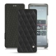 Sony Xperia 5 leather case - Noir - Couture ( Nappa - Black ) 