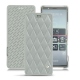 Capa em pele Sony Xperia 5 - Gris - Couture ( Nappa - Pantone W428C ) 