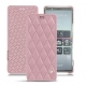 Custodia in pelle Sony Xperia 5 - Rose - Couture ( Nappa - Pantone 2365C ) 