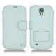 가죽 커버 Samsung GT-i9500 Galaxy S IV - Bleu clair ( Nappa - Pantone 277C ) 