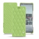 Custodia in pelle Sony Xperia 5 - Vert olive - Couture ( Nappa - Pantone 578U ) 