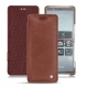 Sony Xperia 5 leather case - Passion vintage ( Glutton - Red ) 