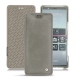 Funda de piel Sony Xperia 5 - Acier vintage ( Pantone 403C ) 