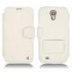 Custodia in pelle Samsung GT-i9500 Galaxy S IV - Blanc ( Nappa - White ) 