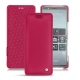Housse cuir Sony Xperia 5 - Rose fluo
