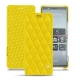 Custodia in pelle Sony Xperia 5 - Jaune fluo - Couture