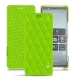 Funda de piel Sony Xperia 5 - Vert fluo - Couture