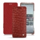 Capa em pele Sony Xperia 5 - Autruche ciliegia