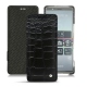Custodia in pelle Sony Xperia 5 - Crocodile nero