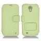 가죽 커버 Samsung GT-i9500 Galaxy S IV - Vert olive ( Nappa - Pantone 578U ) 