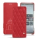レザーケース Sony Xperia 5 - Rouge troupelenc - Couture