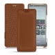 Sony Xperia 5 leather case - Marron PU