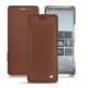 Funda de piel Sony Xperia 5 - Marron délicat