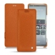Housse cuir Sony Xperia 5 - Orange vibrant