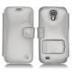 Samsung GT-i9500 Galaxy S IV leather case - Platinium ( Bologna Hi Gloss Metallic - Pantone 877C ) 