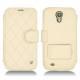 レザーケース Samsung GT-i9500 Galaxy S IV - Beige - Couture ( Nappa - Pantone 7502C ) 