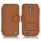 Lederschutzhülle Samsung GT-i9500 Galaxy S IV - Marron - Couture ( Nappa - Pantone 1615C ) 