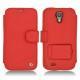 가죽 커버 Samsung GT-i9500 Galaxy S IV - Tomate ( Pantone 187C ) 