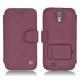 Lederschutzhülle Samsung GT-i9500 Galaxy S IV - Lie de vin - Couture ( Pantone 5115C ) 