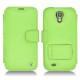 Lederschutzhülle Samsung GT-i9500 Galaxy S IV - Vert fluo