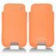 Funda de piel Samsung GT-i9500 Galaxy S IV - Orange ( Nappa - Pantone 1495U ) 