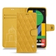Google Pixel 4 XL leather case - Jaune soulèu - Couture