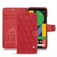Google Pixel 4 XL leather case - Rouge troupelenc - Couture