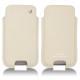 Capa em pele Samsung GT-i9500 Galaxy S IV - Ivoire ( Sleek P C12 - White ) 