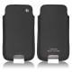 Custodia in pelle Samsung GT-i9500 Galaxy S IV - Ebène ( Sleek P C12 - Black ) 