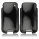 レザーケース Samsung GT-i9500 Galaxy S IV - Onyx ( Bologna Hi Gloss - Black ) 