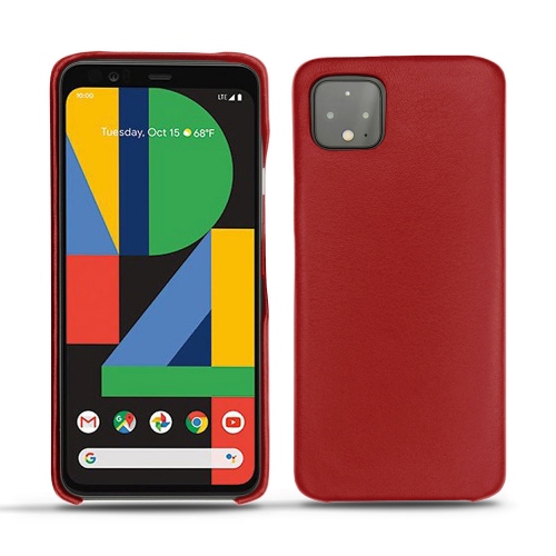Lederschutzhülle Google Pixel 4Rouge ( Nappa - Pantone #d50032 ) 
