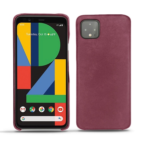Custodia in pelle Google Pixel 4Prune vintage ( Pantone #612434 ) 