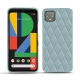 Coque cuir Google Pixel 4 - Bleu ciel - Couture ( Nappa - Pantone 277C ) 