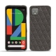 Lederschutzhülle Google Pixel 4 - Anthracite - Couture ( Pantone 424C ) 