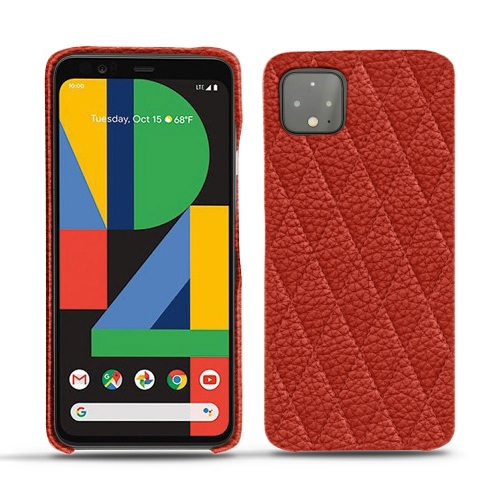 Capa em pele Google Pixel 4Papaye - Couture ( Pantone #b54317 ) 